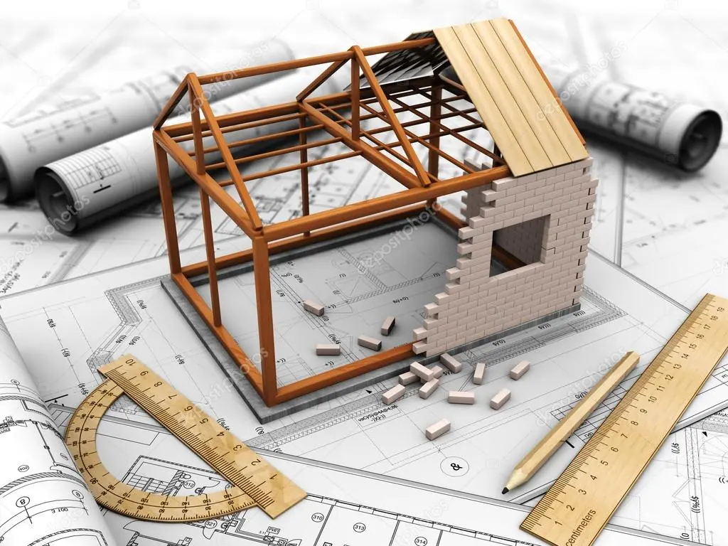 Crew building a new custom home